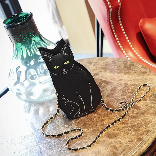 Black Cat Crossbody Bag